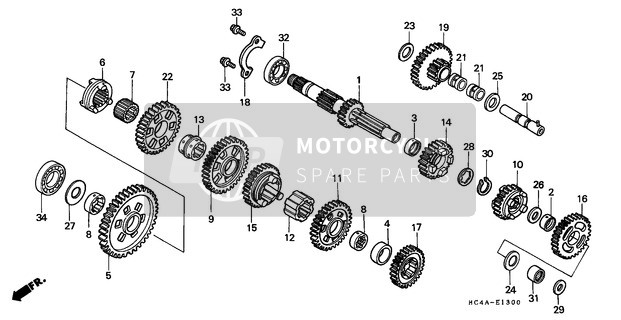 Honda TRX300FW 1993 Transmission pour un 1993 Honda TRX300FW