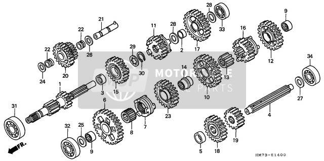 Honda TRX400FW 1997 Transmission for a 1997 Honda TRX400FW