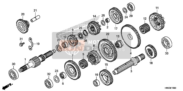 Honda TRX500FM5 2017 Transmission for a 2017 Honda TRX500FM5