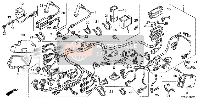 934010402008A, BOLT-WASH.,4X20, Honda, 0