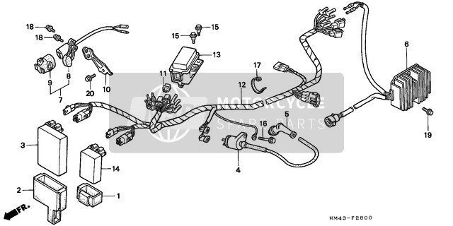 31600HC5970, Gelijkrichtersamenstel,, Honda, 0