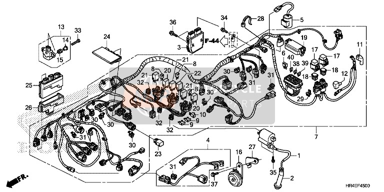 Honda TRX500FE1 2017 Kabelbaum für ein 2017 Honda TRX500FE1