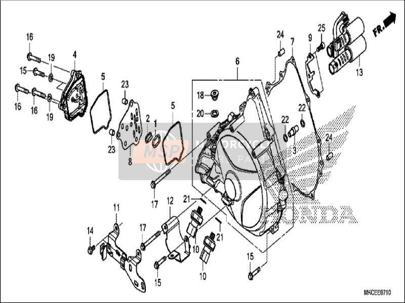 90017GHB740, Flensbout, 6X55 (Nshf), Honda, 0