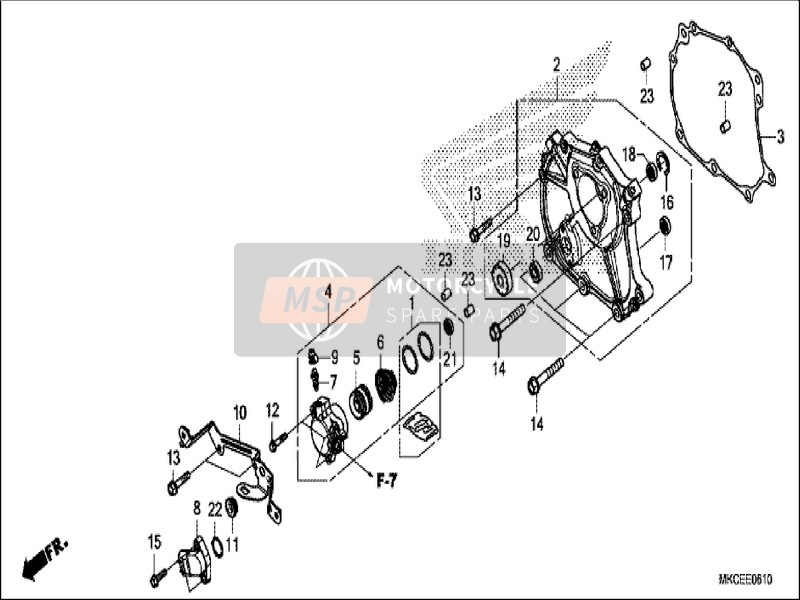 90097MKCA00, Bolt, Flange, 5X20, Honda, 0