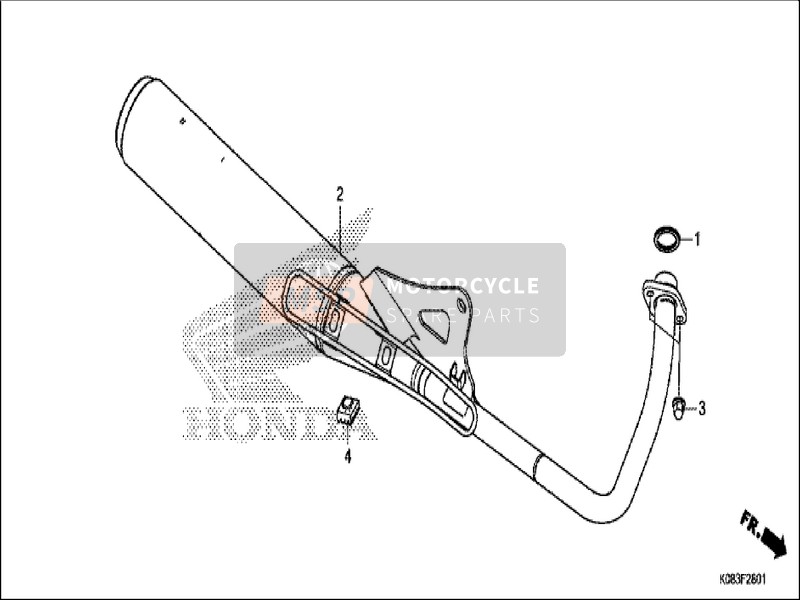 18291GE2920, Gasket, Ex. Pipe, Honda, 1