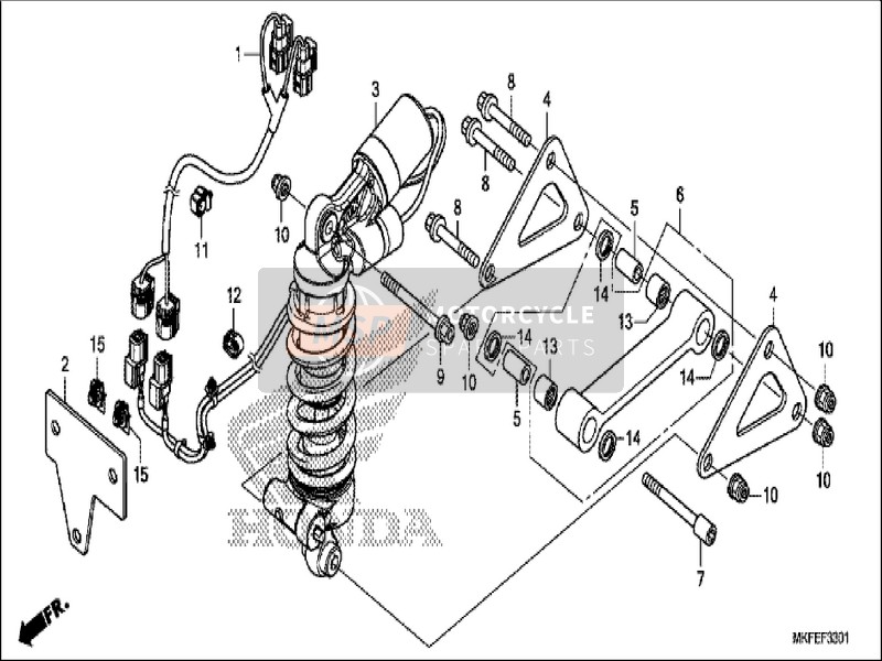90683GEE003, Clamp, Cable, Honda, 0