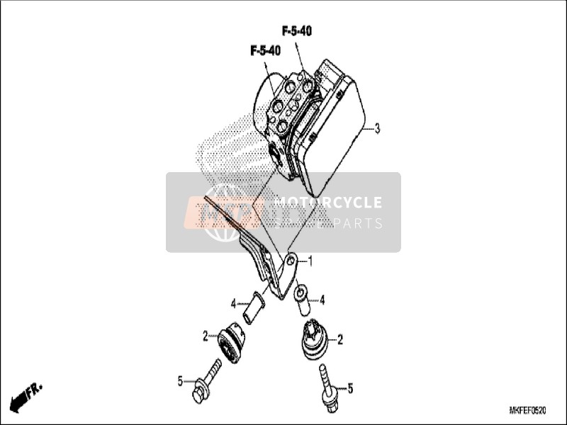 Honda CBR1000S1 2019 ABS Modulator for a 2019 Honda CBR1000S1