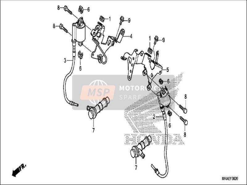 Honda NC750D 2019 Zündspule für ein 2019 Honda NC750D