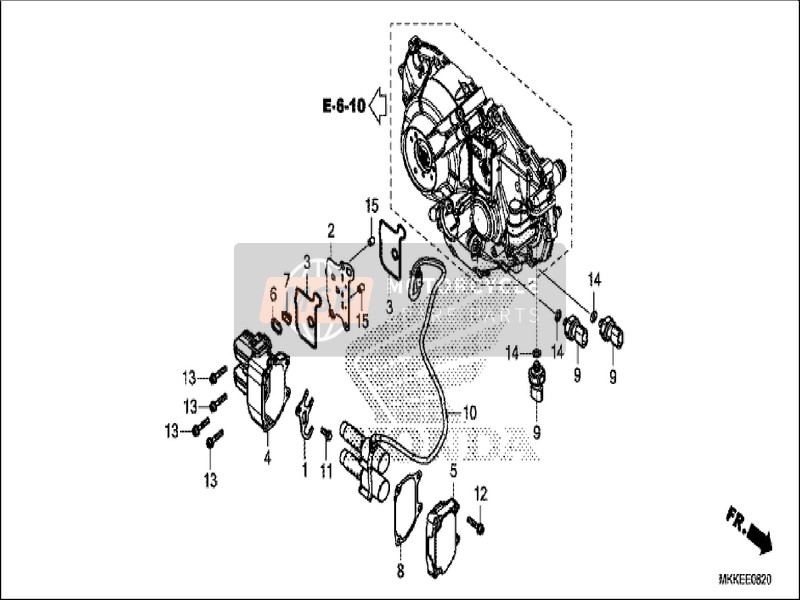 Honda CRF1000D2 2019 Solénoïde linéaire pour un 2019 Honda CRF1000D2