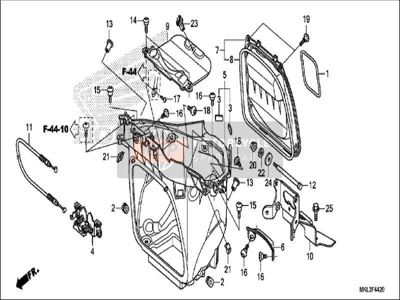 81351MGSD30, Dichtung, Wartungsdeckel, Honda, 1