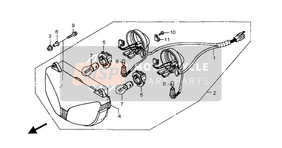 934040502500, BOLT-WASHER, 5X25, Honda, 1