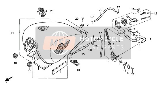 938920402010, SCREW-WASHER, 4X20, Honda, 1