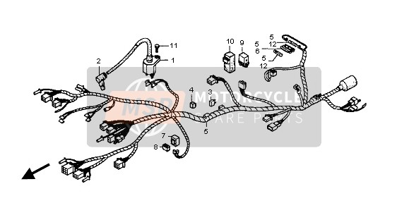 Honda NSR125R 2001 WIRE HARNESS for a 2001 Honda NSR125R