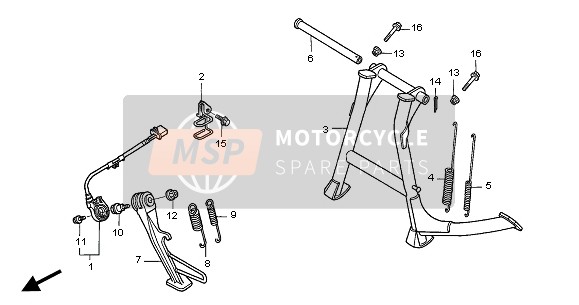 Honda NT650V 2001 STAND for a 2001 Honda NT650V