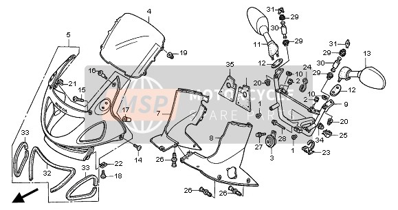 90109MBL610, Cilinderkopschroef 5X15.5, Honda, 0