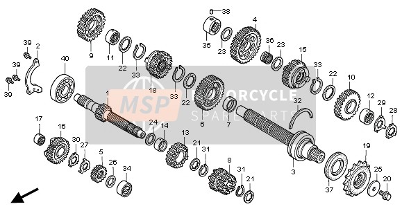 91021MW4003, Naaldlager 20mm, Honda, 2