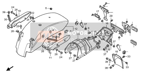 90215ML0000, Bolt, Radiator Setting, Honda, 1