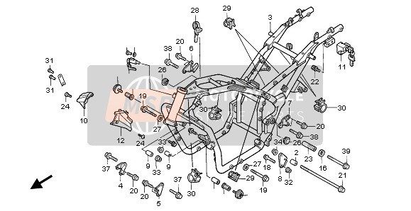 90107MJ1000, Bolt, Helmet Holder Setting, Honda, 2