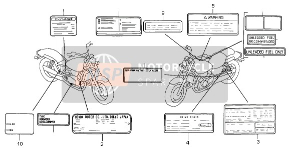 87505MZ5601, Label, Tire 2201526, Honda, 1