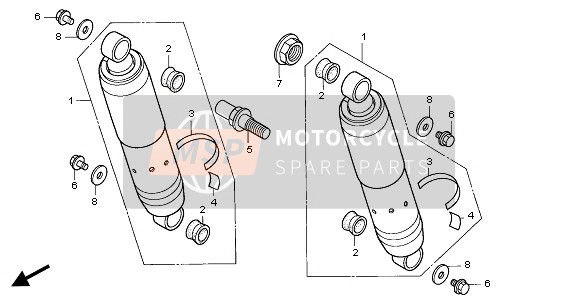 52400MBA611, Cushion Assy., Rr., Honda, 0