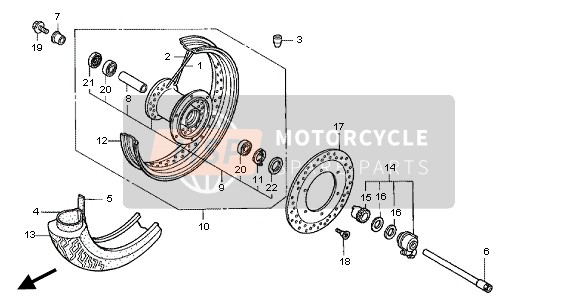 06441MCL000, Spaak Set B, V., Honda, 0