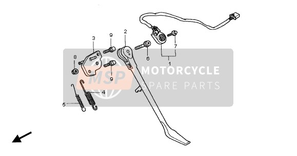 Honda VT750DC 2001 STAND for a 2001 Honda VT750DC