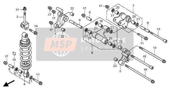 50110MBB000, Bracket, R. Cushion Lower, Honda, 0