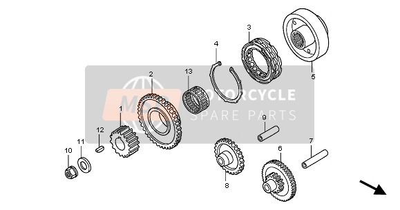 Honda XL125V 2001 Départ Embrayage pour un 2001 Honda XL125V