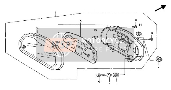 37103KPC601, Case Assy., Lower, Honda, 0