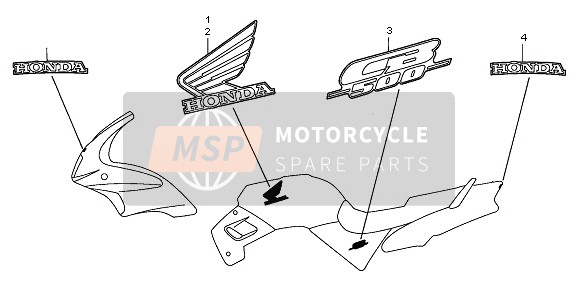 Honda CB500 2002 MARK for a 2002 Honda CB500