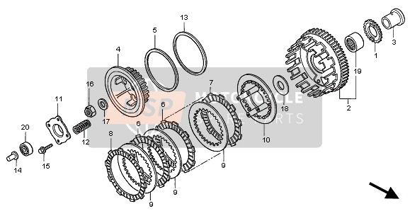 Honda CB500S 2002 CLUTCH for a 2002 Honda CB500S