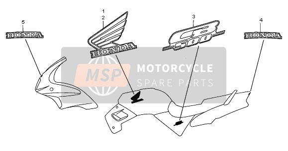 Honda CB500S 2002 MARK for a 2002 Honda CB500S