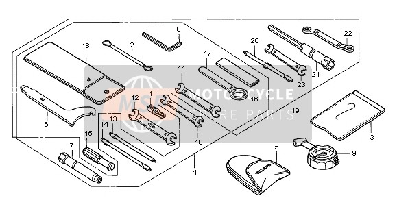 Honda CB600F2 2002 Outils pour un 2002 Honda CB600F2