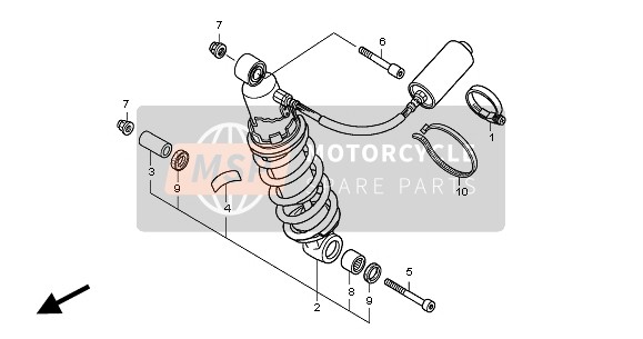 50252MW0000, Band, Sub Tank, Honda, 0