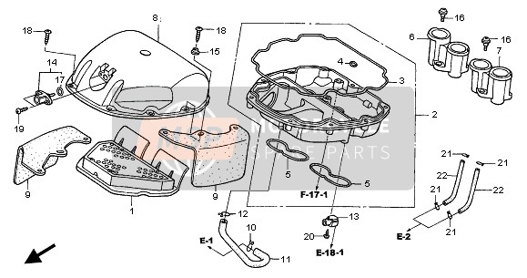 Honda CBR600FS 2002 Filtro dell'aria per un 2002 Honda CBR600FS