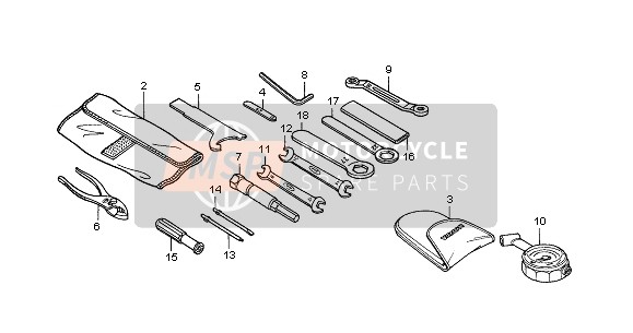 Honda CBR600FS 2002 Herramientas para un 2002 Honda CBR600FS