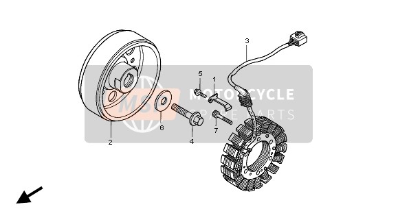 Honda CBR900RR 2002 GENERATOR for a 2002 Honda CBR900RR