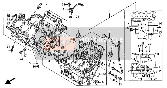 90013MCJ751, Bolt, Flange, 9X88, Honda, 2