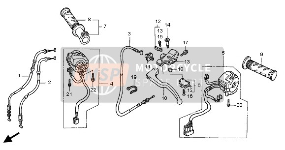 53190MCJ751, Spring Set, Clutch Lever, Honda, 0