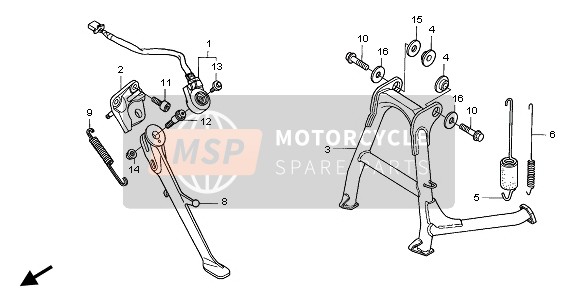 Honda CBR1100XX 2002 STAND for a 2002 Honda CBR1100XX