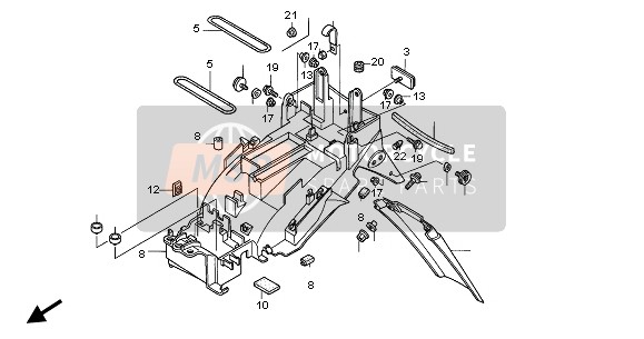 90505HA0680, Washer, 6X20, Honda, 1