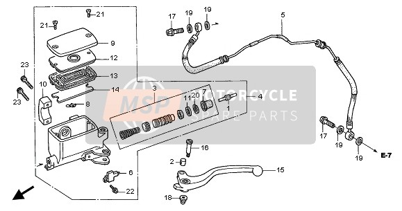 45517MR1671, Holder, Master Cylinder (, Honda, 0