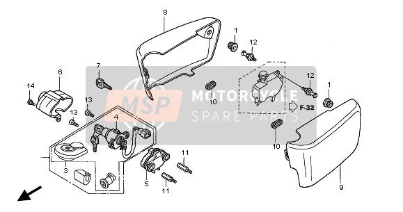 90101MN5003, Bolt, Side Shelter Setting, Honda, 1