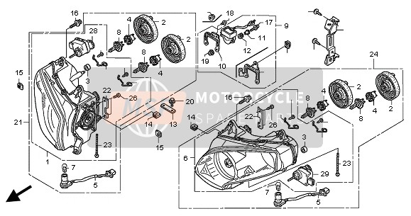 33103MCA003, Screw Comp., Beam Adjust, Honda, 0