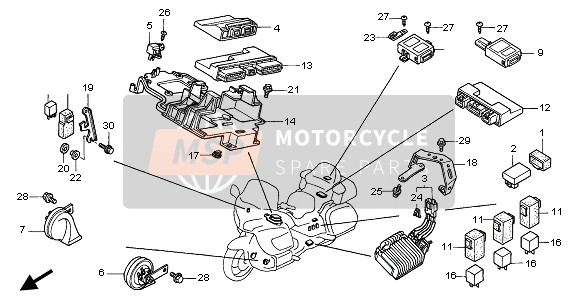 Honda GL1800A 2002 CONTROL UNIT for a 2002 Honda GL1800A