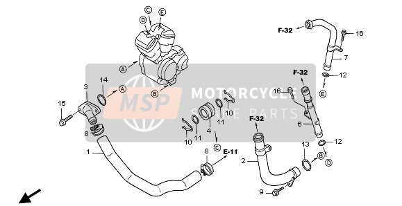 90601MAAA00, Clip, Ring, 22mm, Honda, 2