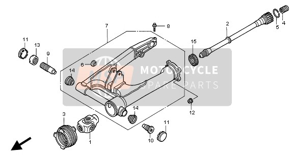 Honda NT650V 2002 SWINGARM for a 2002 Honda NT650V