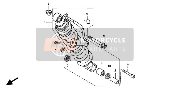 Honda NT650V 2002 Cojín trasero para un 2002 Honda NT650V