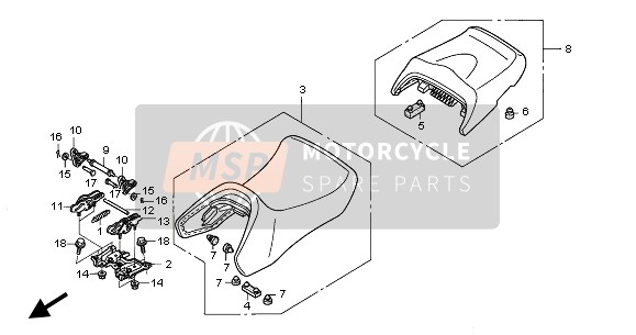 77531MCSG00, Stange, Sitzeinsteller, Honda, 0