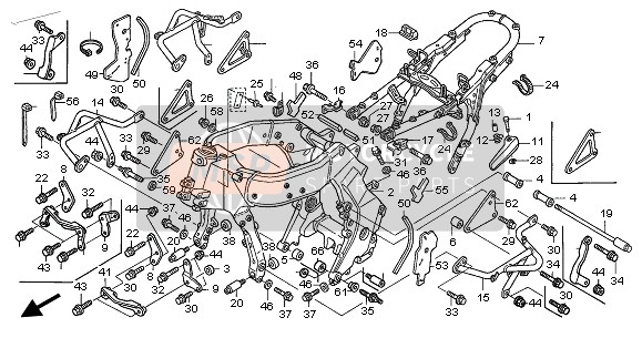 50216MCSG02, Collar, Fr. Lower Engine Hanger, Honda, 0